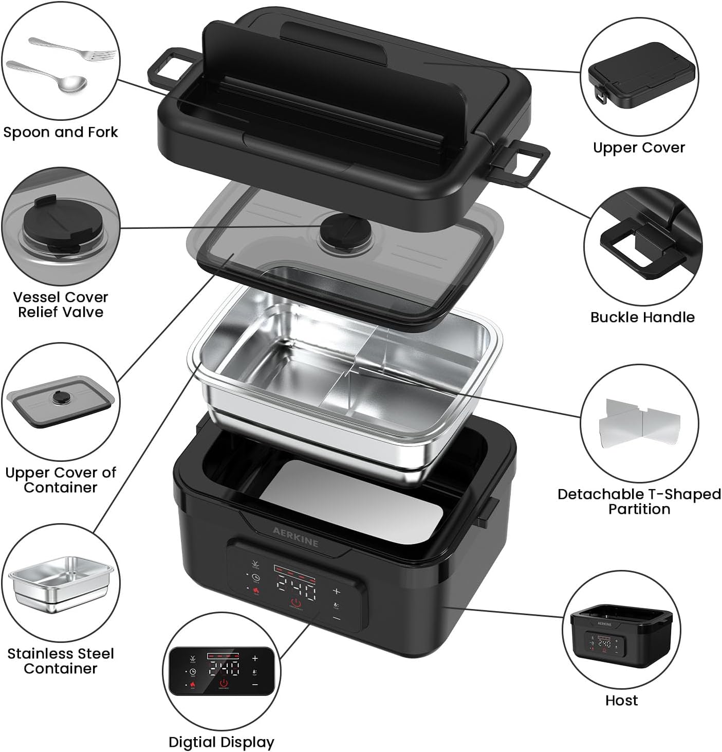 Warm Jet™ Electric Lunch Box