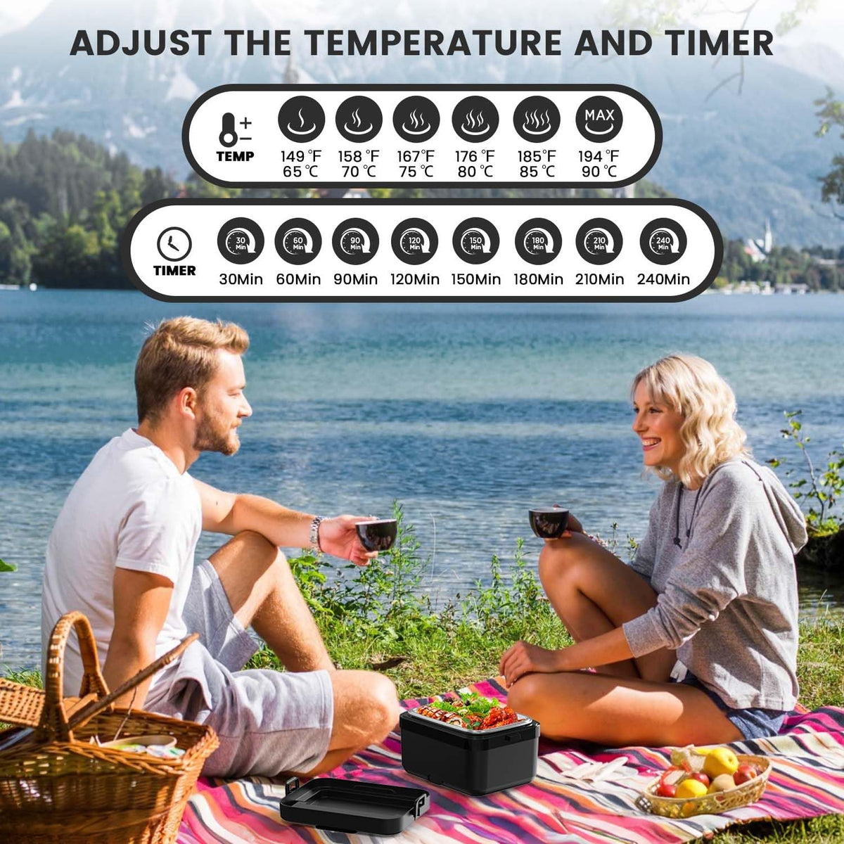 Warm Jet™ Electric Lunch Box